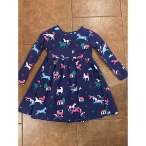 Joules girls dress 7Y Hampton navy ponies